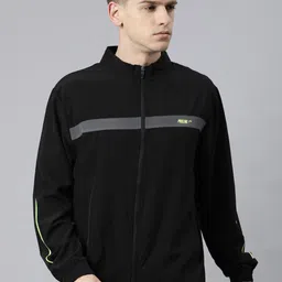 Proline Active Men Black Outdoor Bomber Jacket-picture-54