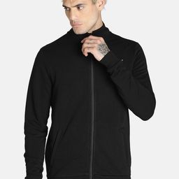 Puma Men Black Solid Cotton Crop Jackets-image-91