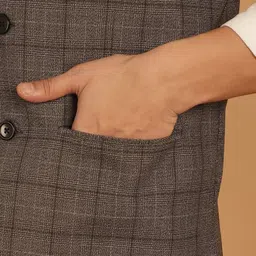 even Checked Nehru Jackets image 3