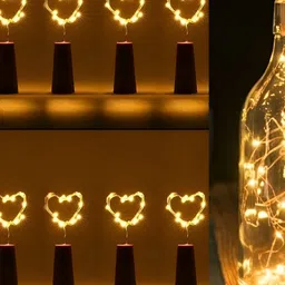 SPARK WORLD Yellow 10 Pieces Rice Shape String Lights image 3