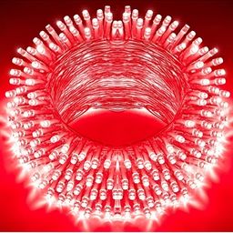 ENORMITY  Red Rice Shape String Lights image 1