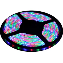 SPARK WORLD Pink & Blue Rice Shaped LED String Lights Strip image 1