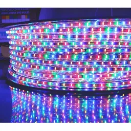ENORMITY Blue & Red Rice Shape String Lights image 1