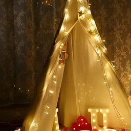 ENORMITY Yellow Rice Shape String Lights-47
