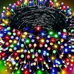 SPARK WORLD Green & Red Rice-Shaped String Lights-49