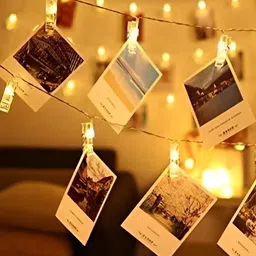 ENORMITY Yellow Photo Clip Shape String Light-37