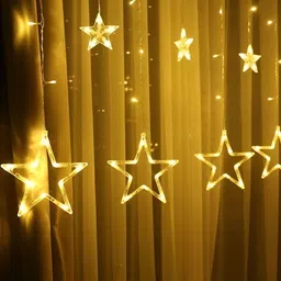 ENORMITY Yellow Star Shape String Lights image 1