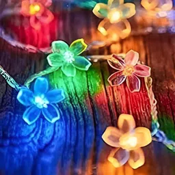 ENORMITY Green Flower Shape String Lights-1