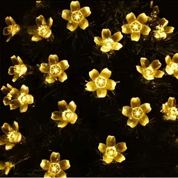 ENORMITY Yellow & White Flower Shape String Lights-1