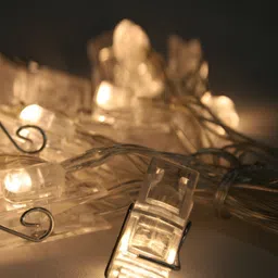 SPARK WORLD Yellow Photo-Clip String Light-12