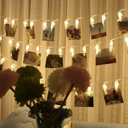 ENORMITY Yellow Photo Clip Shape String Lights image 1