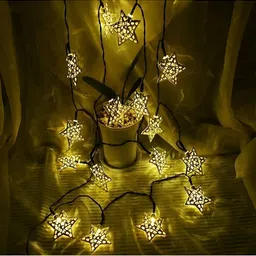 ENORMITY Yellow Star Shape String Lights-36