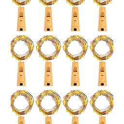 ENORMITY 12Pcs Yellow Rice Shape String Lights-52