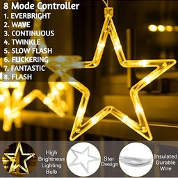 ENORMITY Yellow Star Shaped String Lights image 2