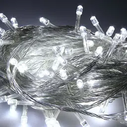SPARK WORLD White Rice Shape Bulb String Lights image 2
