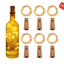 SPARK WORLD Yellow Floral-Shaped LED String Lights image 3