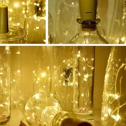 SPARK WORLD Yellow Teardrop Shaped String Lights image 4