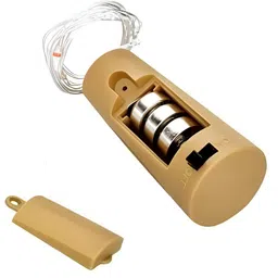 ENORMITY Yellow Rice Shaped  Cork LED String Lights image 2