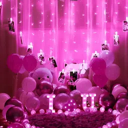 SPARK WORLD Pink Rice Shaped String Lights image 2