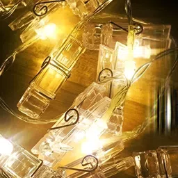 SPARK WORLD Yellow & White Star-Shaped String Lights image 3