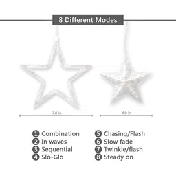 SPARK WORLD Yellow Star Shaped String Lights image 5
