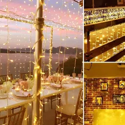 ENORMITY Yellow Rice Shaped String Lights image 3