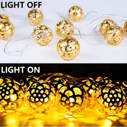ENORMITY  Yellow Ball Shaped  LED String Lights image 3