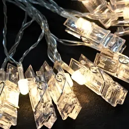 ENORMITY Yellow Photo Clip Shape String Lights image 3