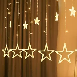 ENORMITY  Yellow Star Shaped  LED String Lights With Controller image 3