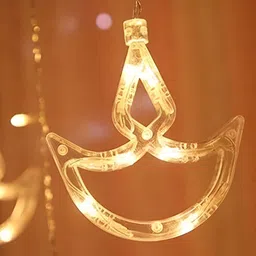 SPARK WORLD Yellow Diya-Shaped String Lights image 4