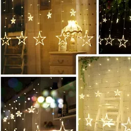 SPARK WORLD Yellow Star Shape String Lights image 4