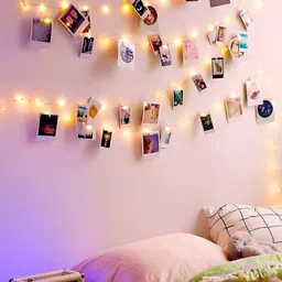 SPARK WORLD Yellow Photo Clip Bulb String Lights image 5