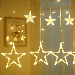 SPARK WORLD Yellow Star Shape String Lights image 5