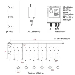 SPARK WORLD Yellow Star Bulb Shaped String Lights image 4