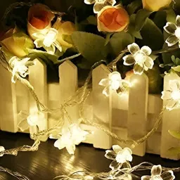 SPARK WORLD Yellow Floral-Shaped LED String Lights image 4