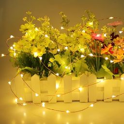 ENORMITY Yellow Rice Shape String Lights image 4