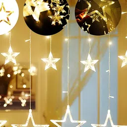 SPARK WORLD Yellow Star shaped String Lights image 3