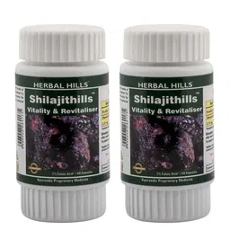 Herbal Hills Set Of 2 Shilajit Capsules For Vitality & Revitaliser - 60 Capsules Each-image-83