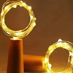 SPARK WORLD Yellow 2 Pieces Rice Shaped String Lights-15