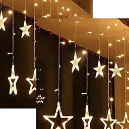 SPARK WORLD White Star-Shaped String Lights-22
