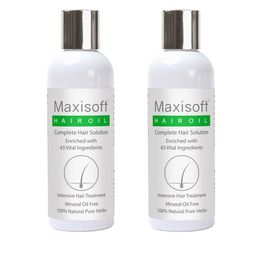 Maxisoft Set of 2 Complete Hair Solution Hair Oil with Almond Oil - 100 ml Each-3