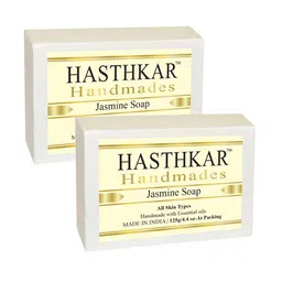 Hasthkar Handmades Set of 2 Jasmine Soaps with Coconut Oil & Glycerin - 125g each-52