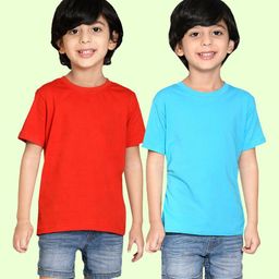 NUSYL Boys Pack of 2 Round Neck T-shirt-picture-1