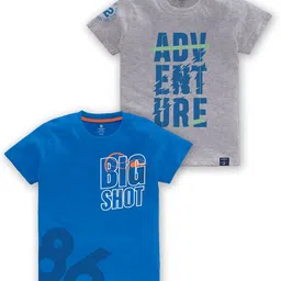 CODEZ Boys Pack Of 2 Printed Cotton T-shirts-25