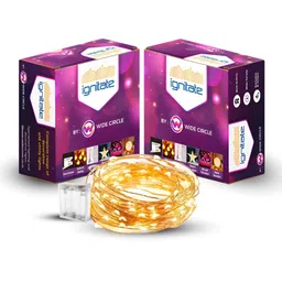 SPARK WORLD 2-Pcs Yellow Rice Shaped String Lights image 4