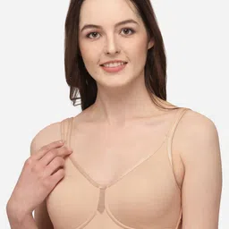Soie Pack Of 2 Full Coverage Seamless Non Padded Minimizer Bra With T-shirt image 3