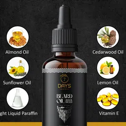 7 DAYS Advanced Set of 2 Beard Oil with Almond & Cedarwood - 30 ml each image 4