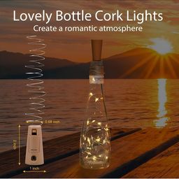 SPARK WORLD Yellow 2 Pieces Cylindrical Shaped String Lights image 5
