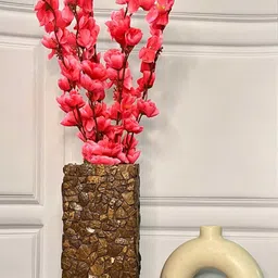 Akaar Pink & Brown Cherry Blossom Decorative Artificial Flowers-7