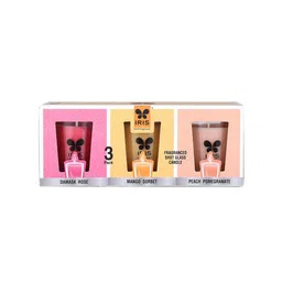 Iris Red 3-Pieces Fragranced Shot Glass Candles-5